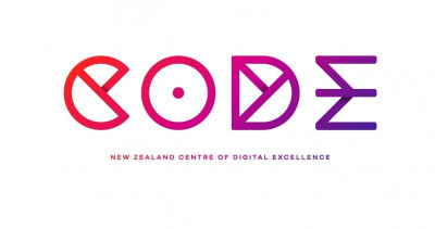 Logo of CODE, the New Zealand Centre of Digital Excellence.