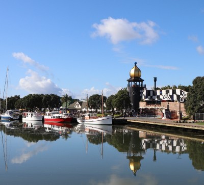 Hundertwasser Art Centre by day