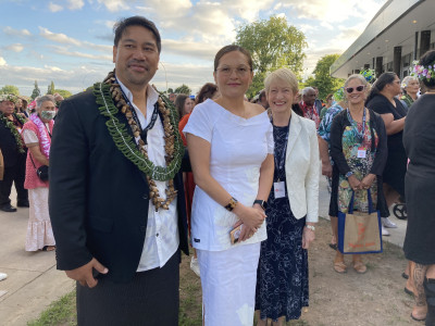 Namalau’ulu Lale Ieremia, Leaupepe Rachel Karalus, Carolyn Tremain, and Kay Read