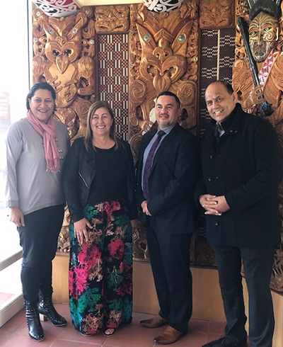 Meka Whaitiri, Denise Eaglesome, James Baty, and Willie Jackson